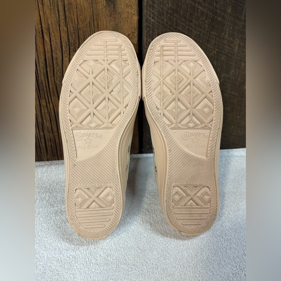 Limited Edition Converse All Star Leather Rose Gold Low Top Sneaker Women’s 8 - Picture 6 of 7